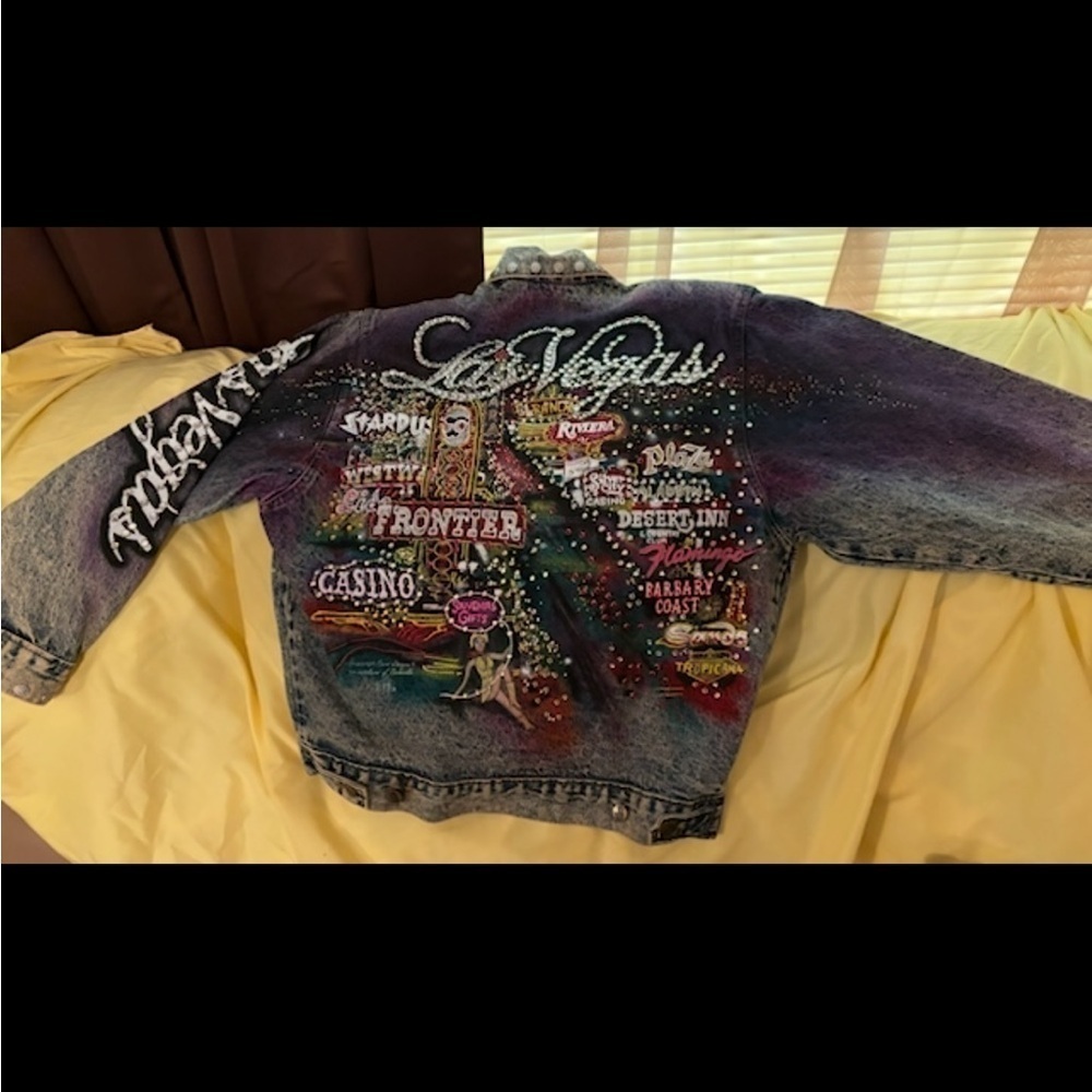 VTG Tony Alamo Las Vegas Strip Denim Jacket Size XS Signed/Worn By Loretta Lynn - Picture 5 of 13